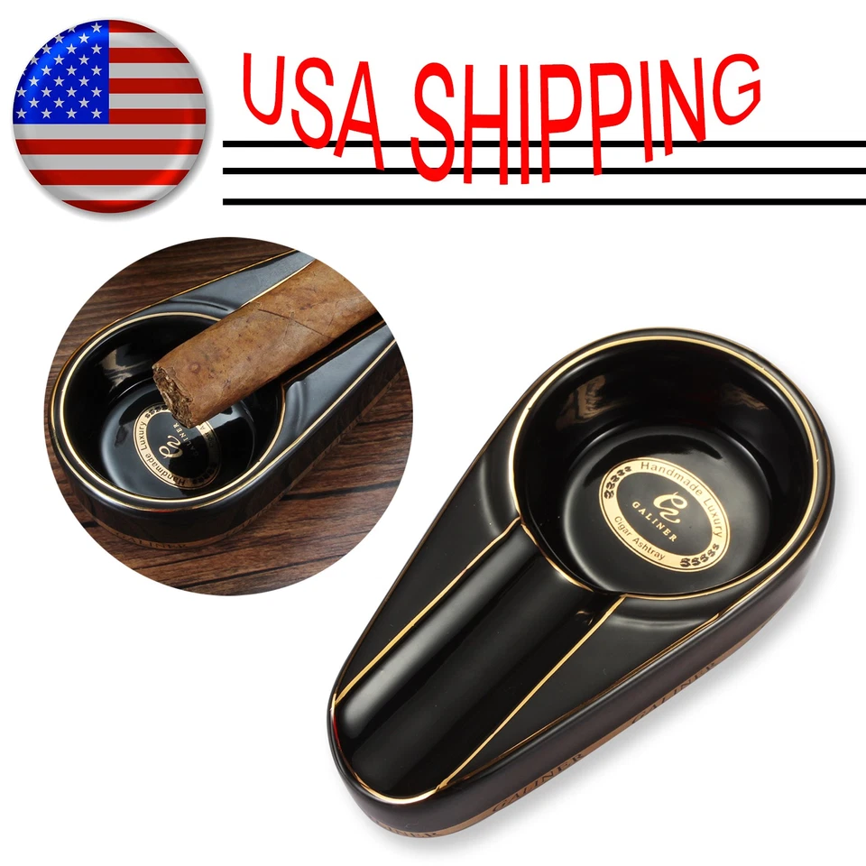 Galiner Cigar Ashtray Holder 1 Cigar Cigarette Cool Traveler Cigarette Ashtrays