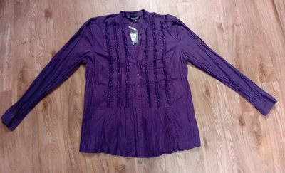 Purple Blouse Top From Debenham  Size 14 - Image 1 of 4
