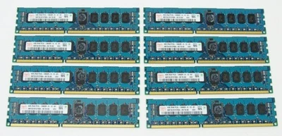 Lot 8 Hynix 4GB PC3L-10600R 1333MHz DDR3 HMT351R7CFR8A-H9 ECC Server Memory - Image 1 of 3