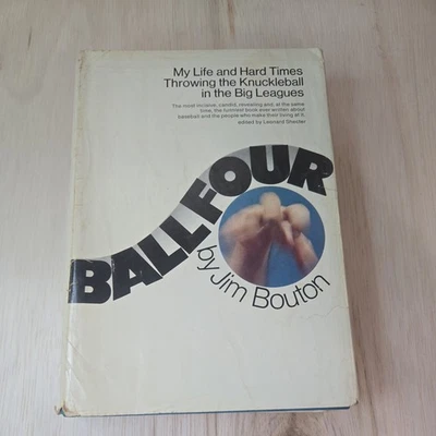 BALL FOUR by Jim Bouton 1970,  4th Printing HC/DJ. D74 - Image 1 of 4