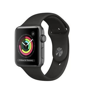 NEW! Apple Watch Series 3 GPS 42mm Space Gray w/ Black Sport Band FREE SHIPPING - Picture 1 of 5