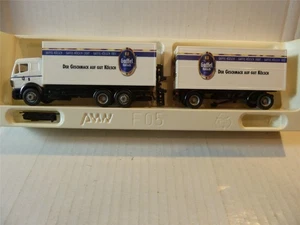 Mercedes Benz 1/87 camion MK SK KSZ rimorchio "Gaffel Kölsch" HO AWM 70217... - Foto 1 di 8