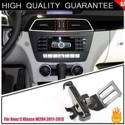 Center Air Outlet Handy Halter Mobilen Ständer Für Benz C Klasse W204 2011-13 - Bild 1 von 4