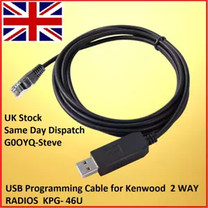 USB Programmierkabel für Kenwood 2-WEGE-RADIOS KPG-46 - Bild 1 von 2