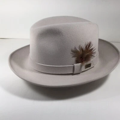 DOBBS - Fieltro de piel - AVENIDA - Marfil - Fedora [7 1/8 - 57 cm] Foto 1 de 4