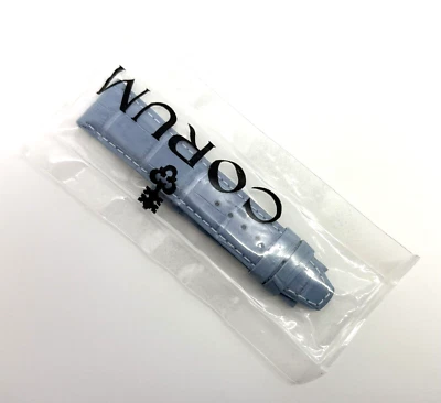 Ремешок для часов Corum 21 мм x 18 мм синий аллигатор новый подлинный от оригинального производителя - Изображение 1 из 4