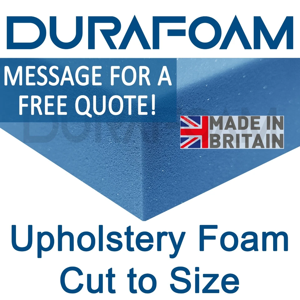 HIGH DENSITY UPHOLSTERY FOAM - CUT TO ANY SIZE & THICKNESS - SEND US SIZES - Image 1 of 1
