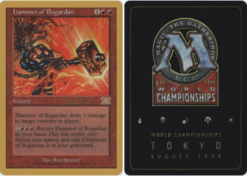 Hammer of Bogardan - Mark Le Pine - 1999 ~ Heavily Played World Championship K M - Image 1 of 1