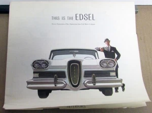 1958 Edsel Full Line Sales Folder Oversized POSTER DISPLAY Original - Picture 1 of 9