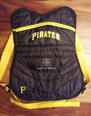 Pittsburgh Pirates promotional Bayer catcher backpack Cover