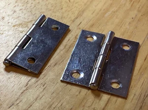 2 Stück Rechteckig Schrank/Schrank/Tür Scharnier Klappbar Edelstahl 1,5 Zoll USA - Bild 1 von 7