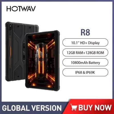 10800mAh HOTWAV R8 Robust Tablet 12GB+128GB Android 14 Pad 13MP+5MP Dual-Kamera - Bild 1 von 4