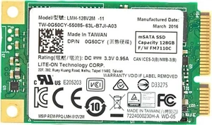 Lite-On IT 128GB mSATA SSD LMH-128V2M DP/N 0G50CY FAST SHIPPING - Picture 1 of 1