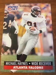 Michael Haynes Atlanta Falcons WR - NFL Pro Set 1991 Card #95 - Picture 1 of 2
