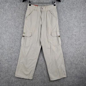 Wrangler Pants Boys 12 Regular Beige Cargo Straight Leg Adjustable Waistband NEW - Picture 1 of 20