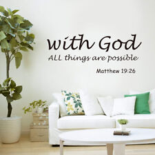  Fashion Stickers with God All Things Are Possible Wall Decor