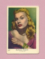 1955 Dutch Gum Card (401-550) #437 Barbara Payton