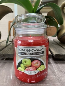 Yankee Candle  FRESH APPLE   Large 19 oz - Brand New - Picture 1 of 2