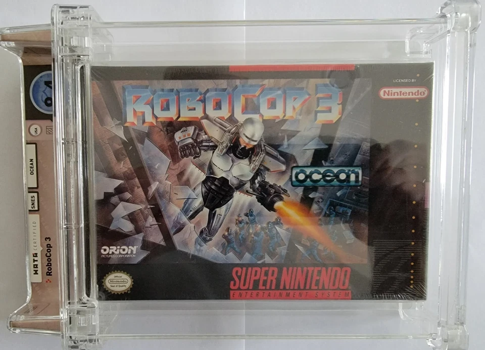 Robocop 3 (Super Nintendo SNES) WATA 9.4 A+ NEW Factory Sealed - Image 1 of 4