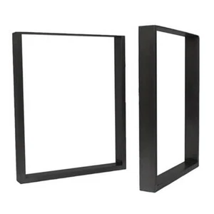 Tischgestell U-Form Tischbeine Tischfüße Couchtisch Stahl schwarz, 40 cm 2er Set - Bild 1 von 2