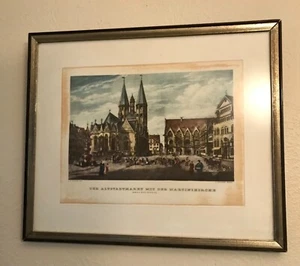 BRAUNSCHWEIG, NIEDERSACHSEN, GERMANY Print- Old Towne Square - Picture 1 of 7