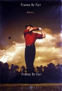 Tiger Woods "Driven" RARE Nike Golf Poster NOS OOP - Picture 1 of 1