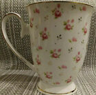 GRACE TEAWARE Flower Bud Floral Coffe Tea Cup Mug Gold Rim Fine Porcelain NEW