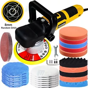 Dual Action Car Polisher Buffer 6" Random Orbital Polishing Machine Polish Pads - Picture 1 of 17