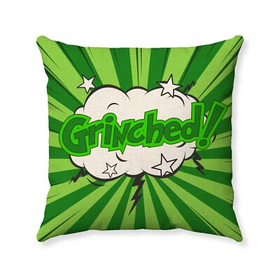 Almohada decorativa navideña arte pop sonriente Foto 1 de 4