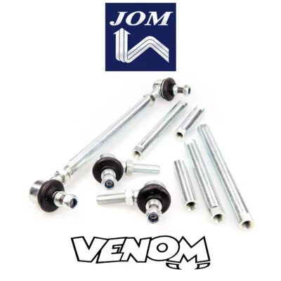 JOM Shortened Adjustable Front Drop Links 150mm-320mm M10 M12 - Image 1 of 2
