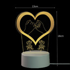 Romantic 3D Acrylic Led Valentine&#39;s Day Lamp 3D Acrylic, Led, Lamp, Home Decorat