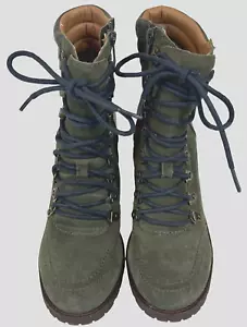 Bota de Senderismo de Combate Lucky Brand Joss Alta Gruesa con Tacón Apilado Verde 8.5 M - Imagen 1 de 12