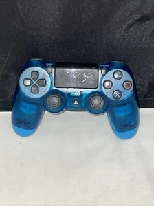 Glossy Transparent Blue Custom PS4 Playstation 4 Wireless Controller - Bild 1 von 2