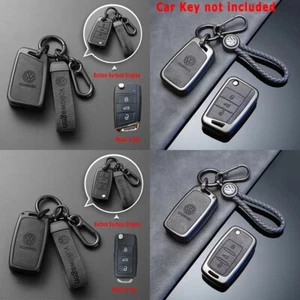 Custodia chiave in lega premium con corda per Volkswagen Sagitar,Bora,Polo,Lamando,Tiguan L - Foto 1 di 9