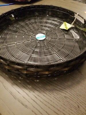 AWESOME WICKER PLANT SAUCER 17" (4 AVAILABLE) - Image 1 of 2