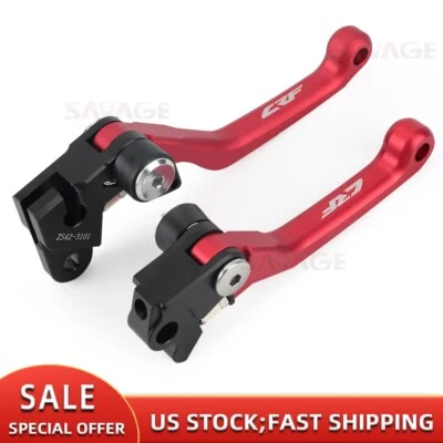 Palancas de embrague de freno de pivote CNC para HONDA CRF250R CRF450R CRF 125R CRF 150R rojo Foto 1 de 4
