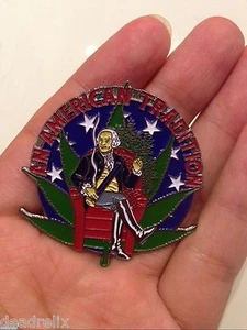 SPILLA HIPPIE AN AMERICAN TRADITION GEORGE WASHINGTON 420 GRATEFUL DEAD RELIX - Foto 1 di 1