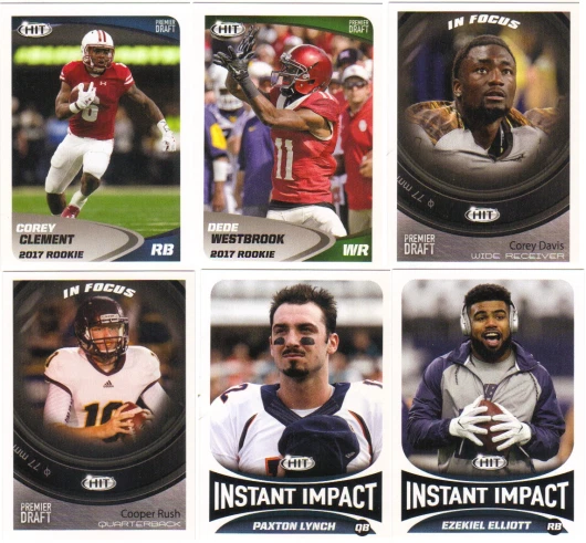 2017 Sage Hit Premier Draft Football Low Series Base Cards - Choose #'s 1-65 - Image 1 of 1