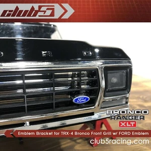 Emblem Bracket for TRX-4 Bronco Front Grill w/ FORD Emblem - Picture 1 of 5