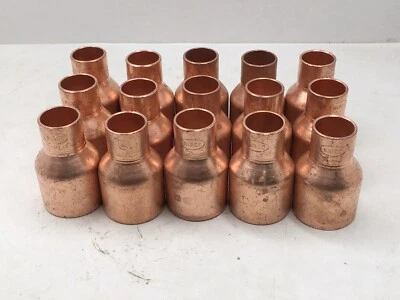 Nibco 1 1/2" x 3/4" Reducing Fitting FTG x C- COPPER PIPE FITTING *Lot of (15)* - Image 1 of 2