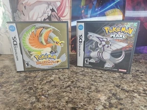 Pokemon Pearl Version & Heartgold Nintendo DS Hüllen & Handbuch Original - Bild 1 von 6