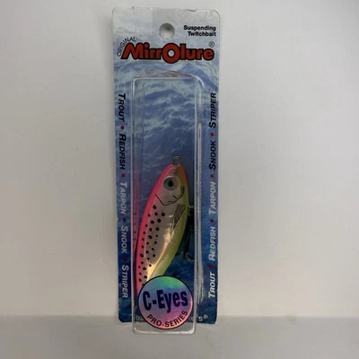 MirrrOlure C-Eyes Suspending Twitchbait C17MR-ECTR 2-5/8” 3/8 oz trucha pez rojo Foto 1 de 3