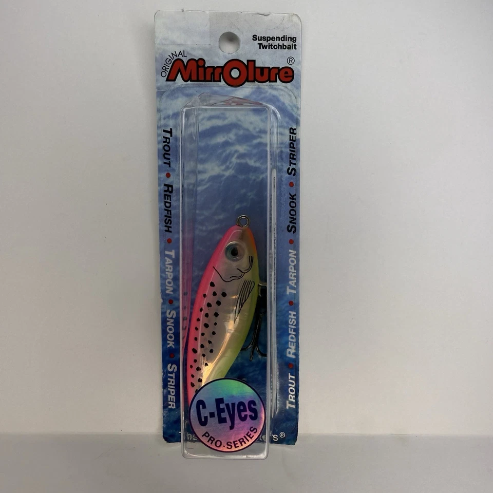 MirrrOlure C-Eyes Suspending Twitchbait C17MR-ECTR 2-5/8” 3/8 oz trucha pez rojo Foto 1 de 3