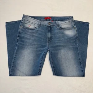 Jeans GUESS Los Angeles Lincoln slim denim dritto uomo taglia 33 x 30 blu - Foto 1 di 10