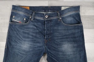 Pantalones de mezclilla para hombre Diesel TEPPHAR elásticos ajustados azul zanahoria W34 L32 lavado 0853R - Imagen 1 de 14
