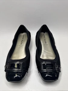 Anne Klein Akunice Navy Wmn 9M, Lackkappe/Absatz Ballerinas bequeme Schuhe. - Bild 1 von 8