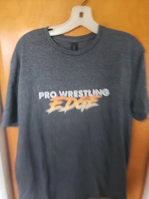 Camiseta suave para hombre Pro Wrestling Edge podcast talla grande gris WWE AEW NXT   Foto 1 de 3