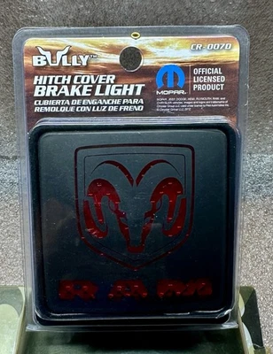 Bully 2" Hitch Cover Brake Light For Dodge Truck SUV CR-0070 MOPAR Officialy Lic - Image 1 of 4