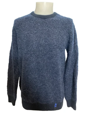 NWT Armani Exchange Men's Wool Blend Pullover Sweater Blue Medium - Image 1 of 4