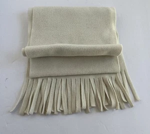 Winter Cream Women's Scarf Rectangle 60" X 7.5” Accessories - Picture 1 of 7